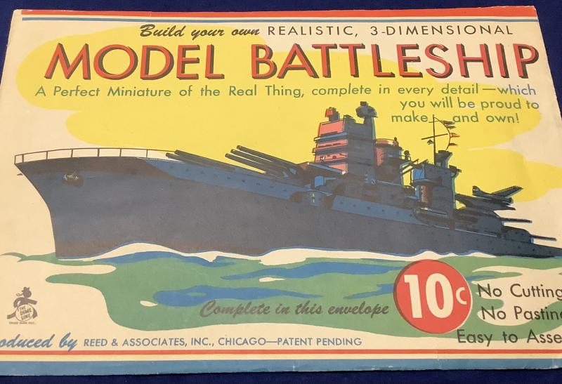 WWII MODEL BATTLESHIP