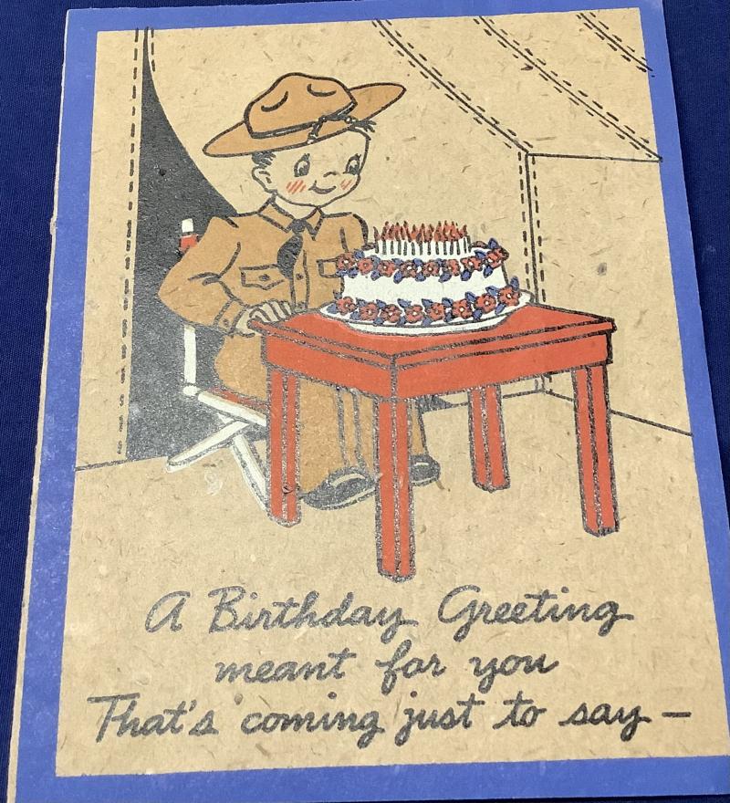 WWII GREETING CARD