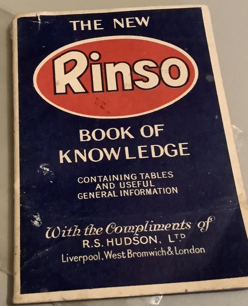 WARTIME RINSO BOOKLET
