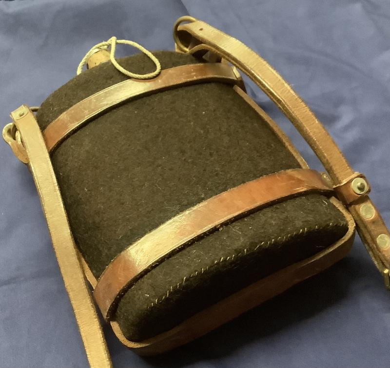 WWII HOME GUARD WATER BOTTLE & CRADLE