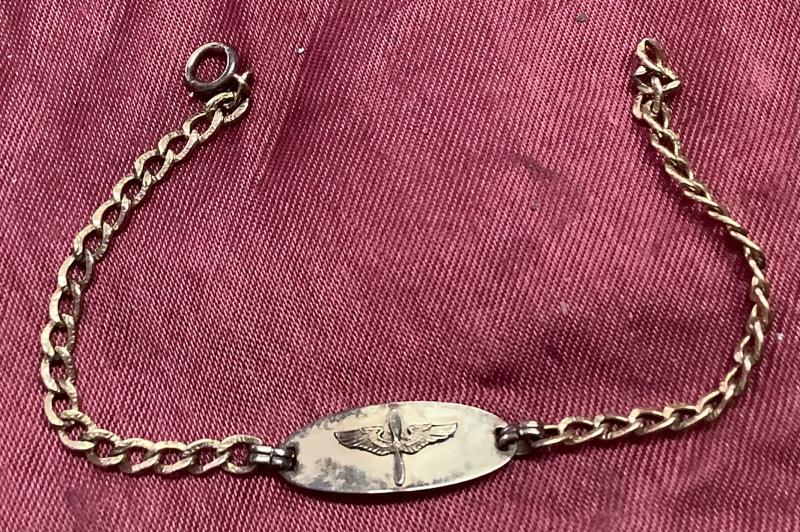 WWII USAAF SWEETHEART BRACELET