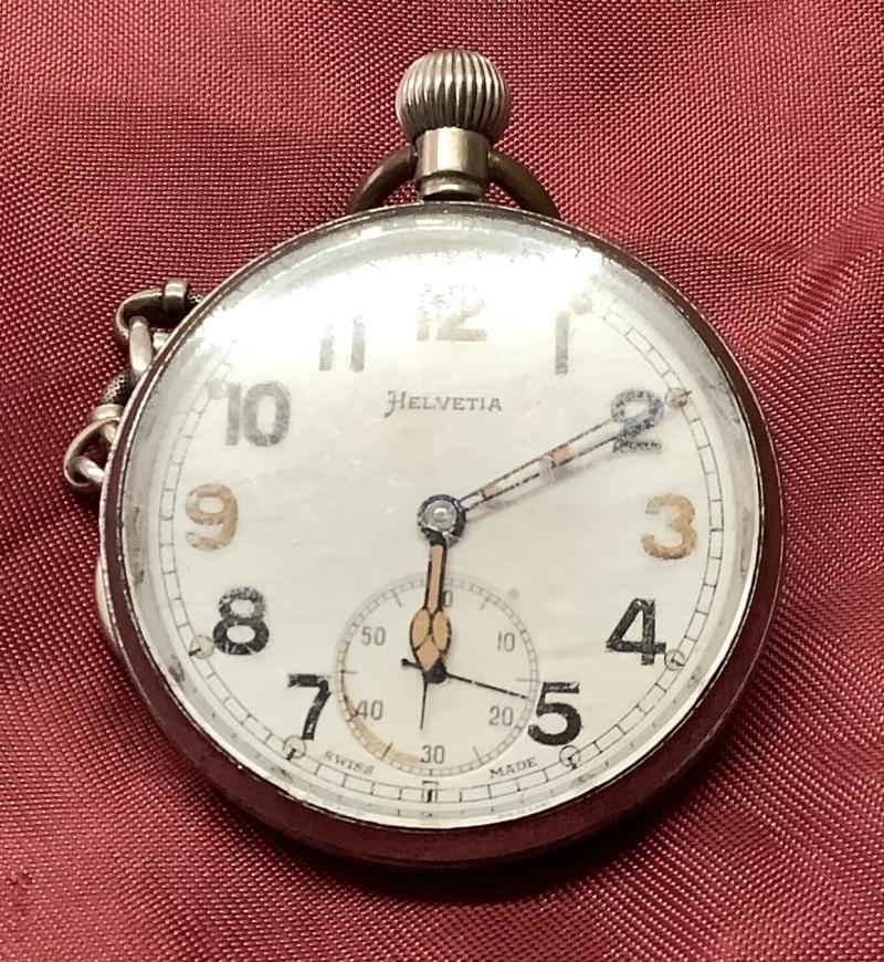 WWII HELVETIA POCKET WATCH