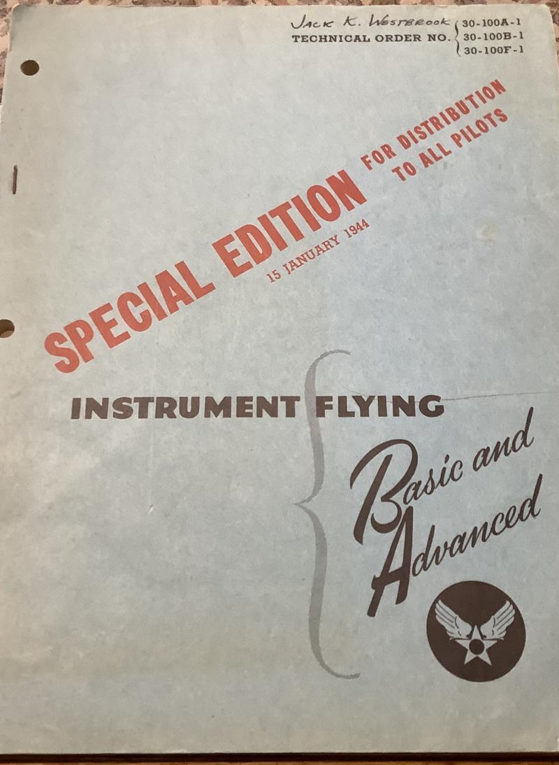 WWII INSTRUMENT FLYING BOOK