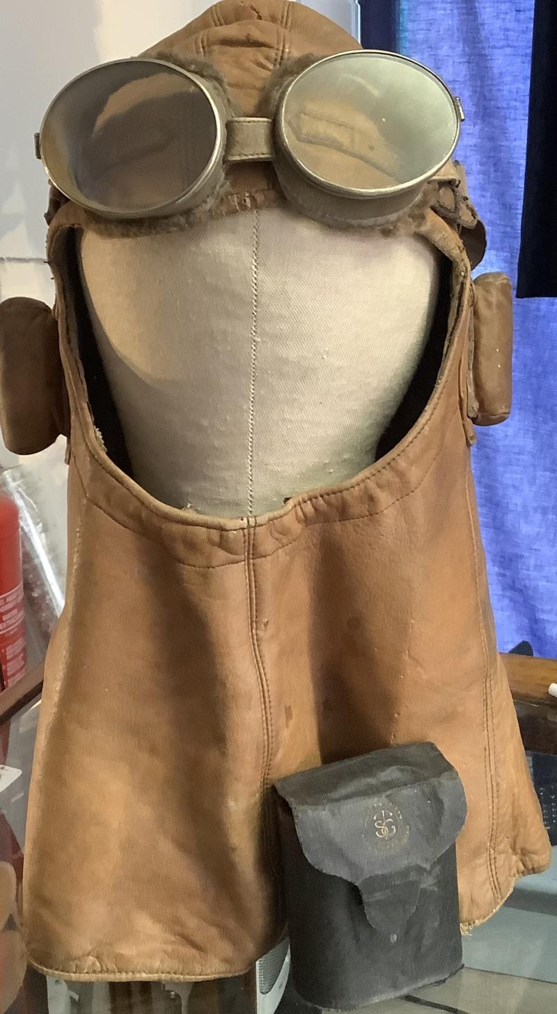 WWI RFC COWL FLYING HELMET