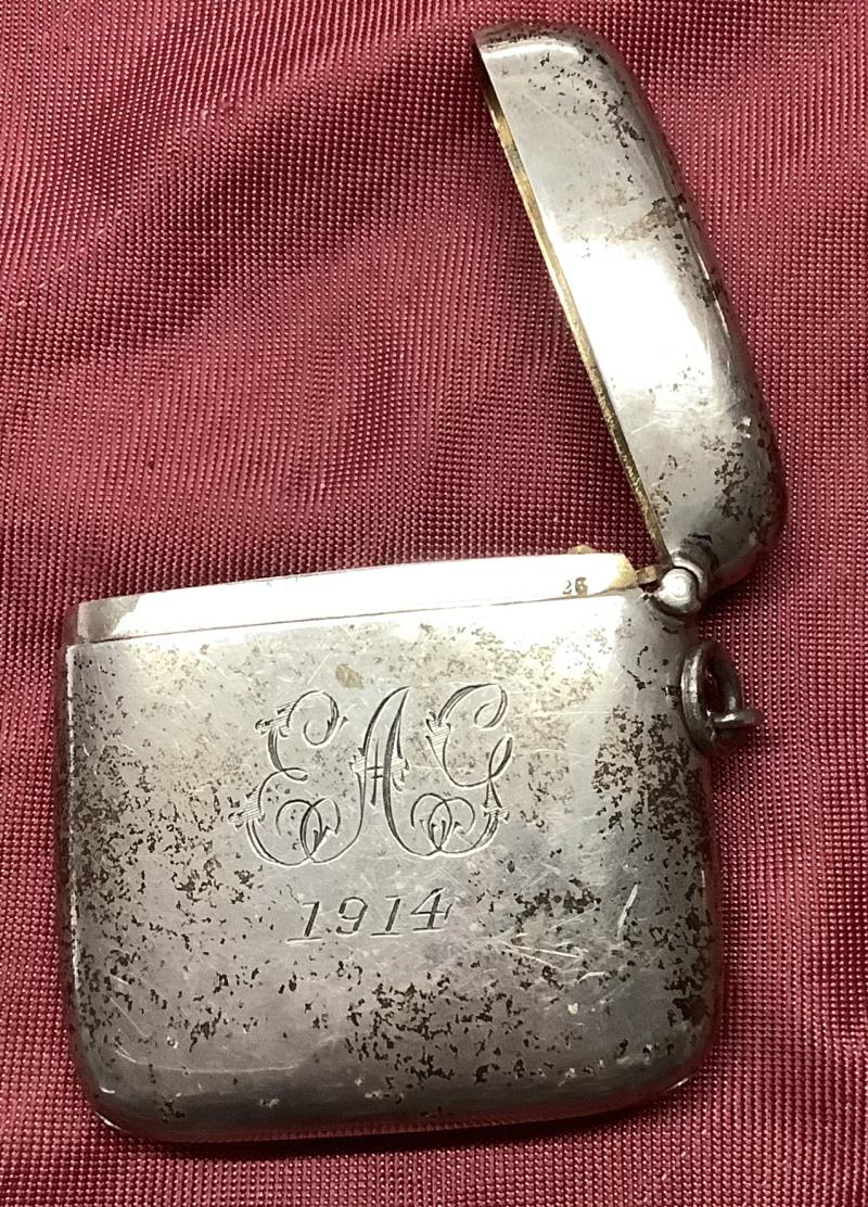 WWI SILVER VESTA CASE