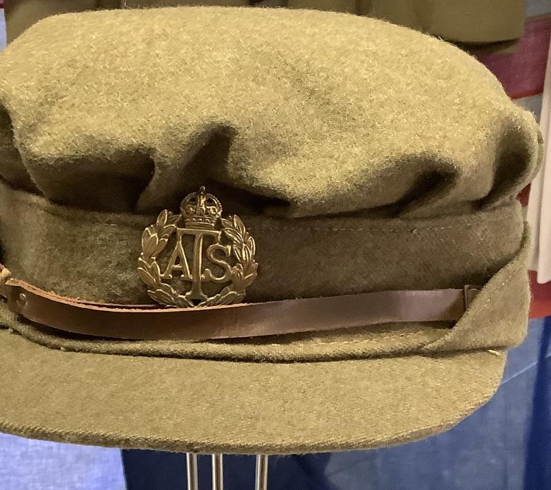 WWII ATS  PEAK CAP