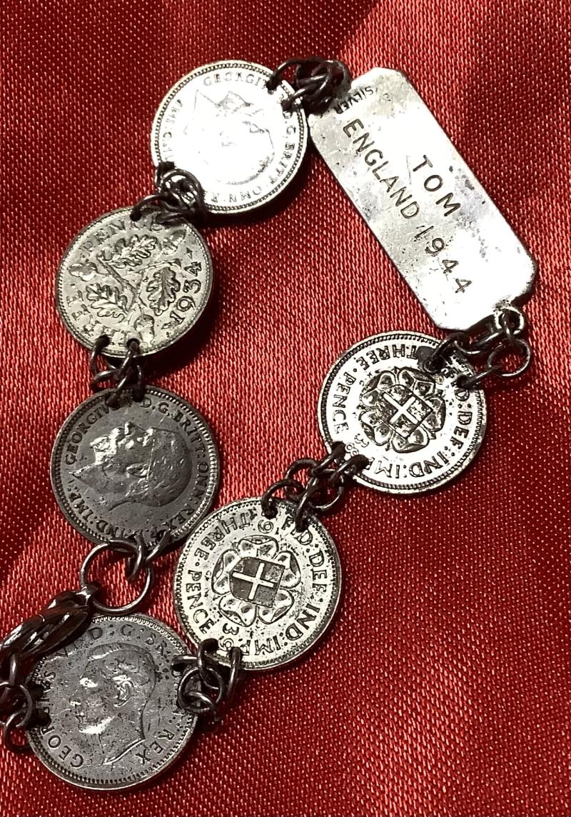 WWII 1944 DATED COIN BRACELET