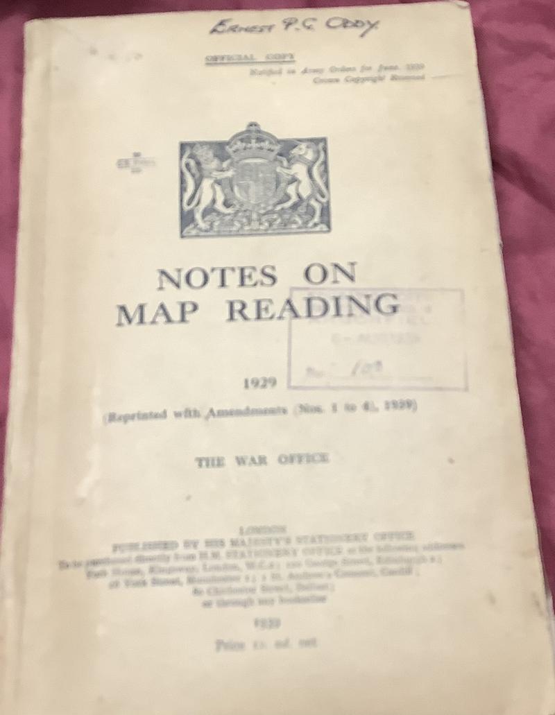 WWII NOTES ON MAP READING  1939