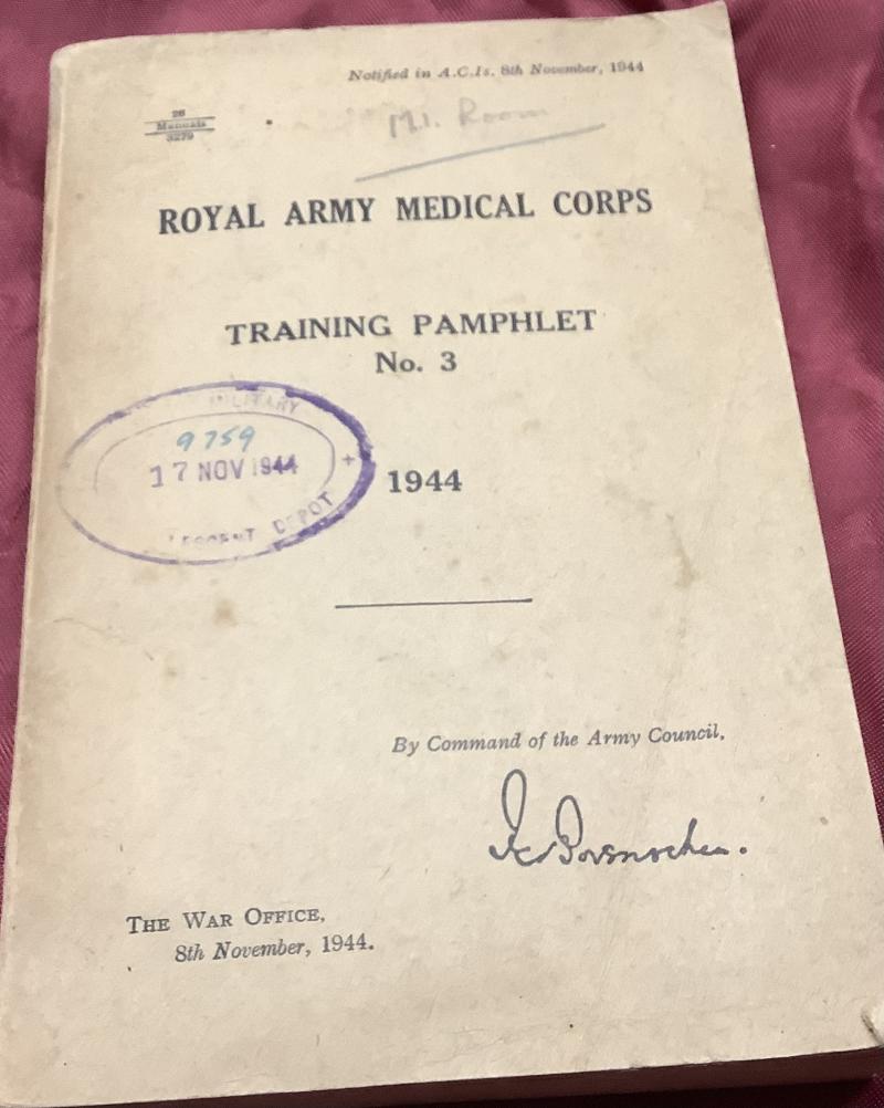 WWII RAMC BOOKLET