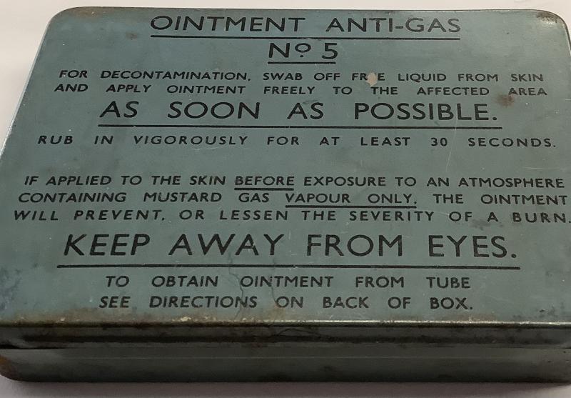WWII OINTMENT ANTI-GAS TIN