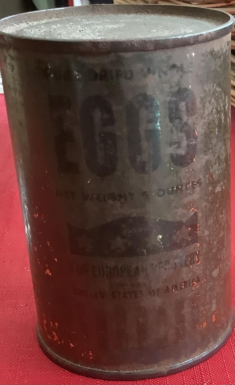 WWII US DRIED EGGS TIN UNOPENED