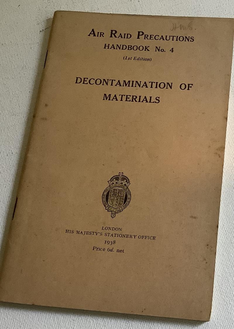 WWII  ARP DECONTAMINATION OF MATERIALS