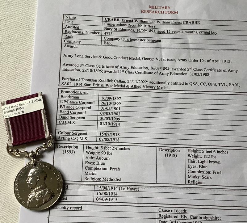 ARMY LONG SERVICE & GOOD CONDUCT MEDAL