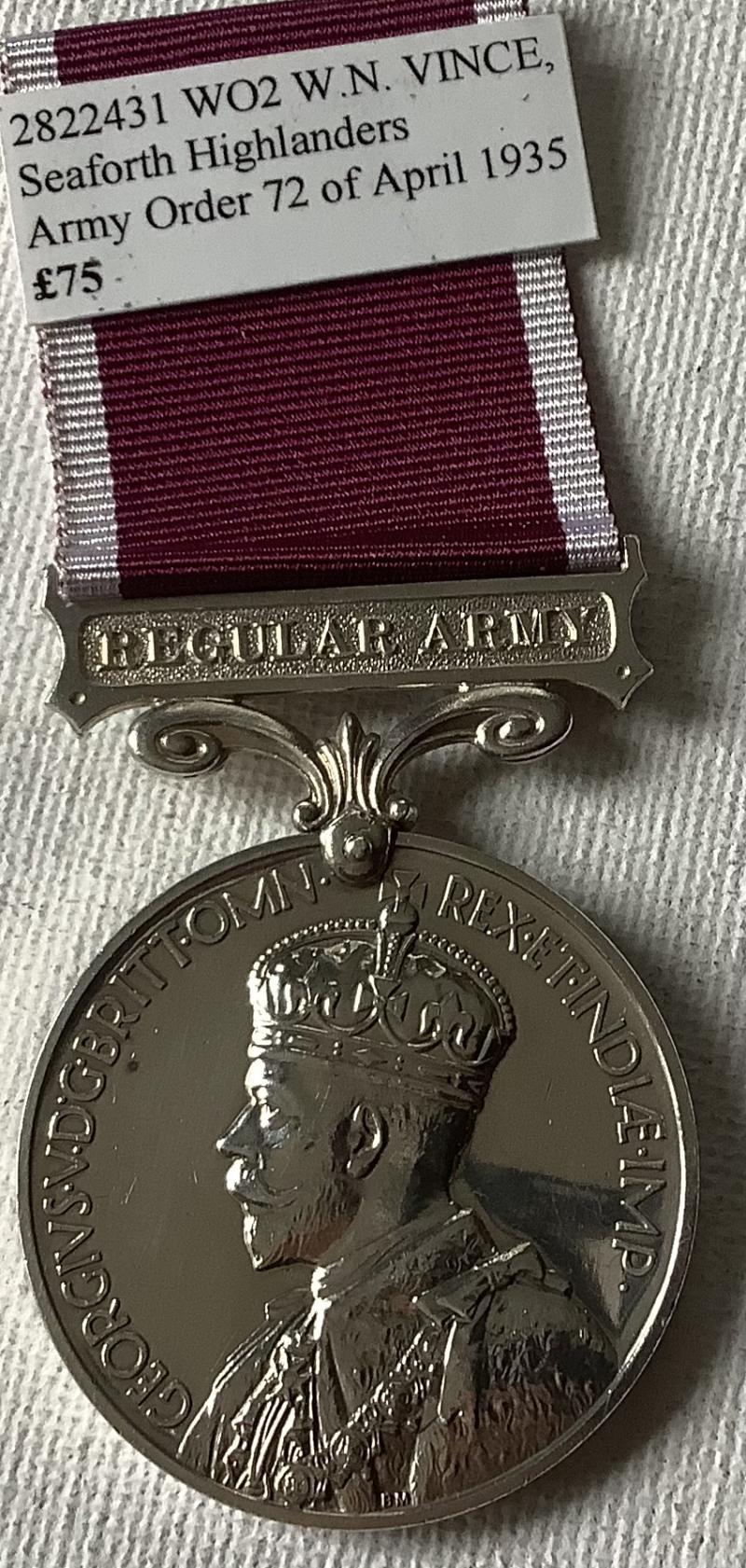 ARMY LONG SERVICE & GOOD CONDUCT MEDAL