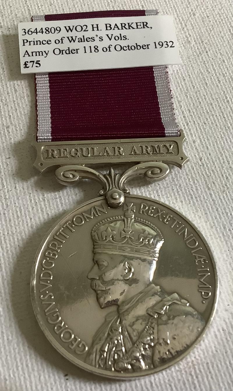 ARMY LONG SERVICE & GOOD CONDUCT MEDAL