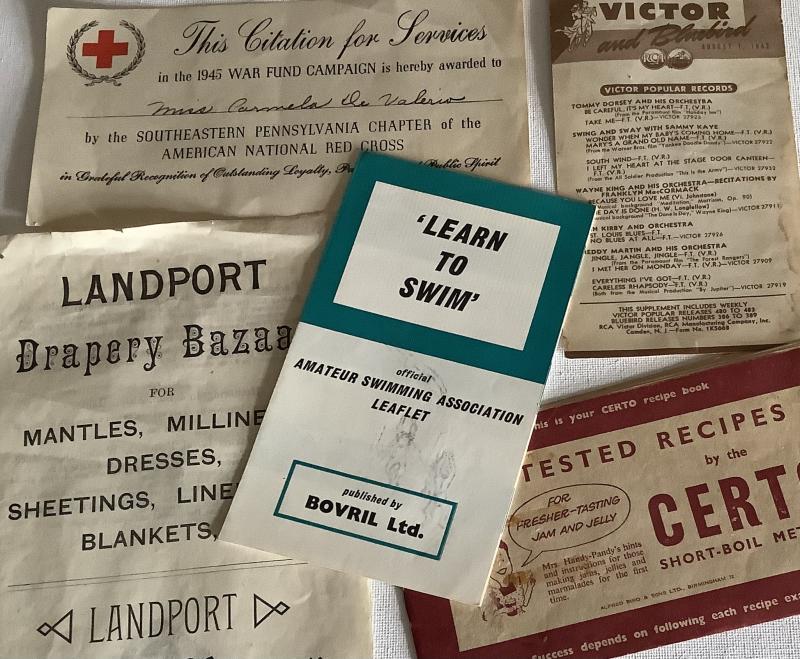 WARTIME AND VINTAGE MIXED EPHEMERA