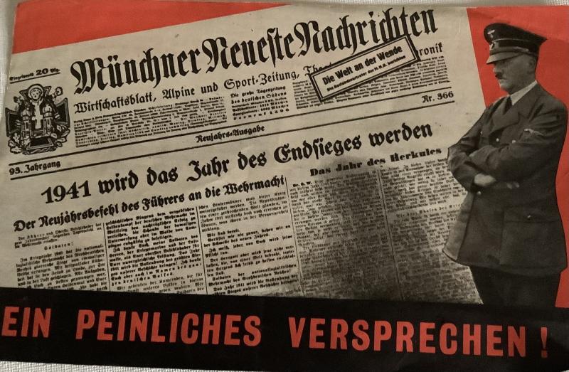 WWII PROPAGANDA GERMAN LEAFLET