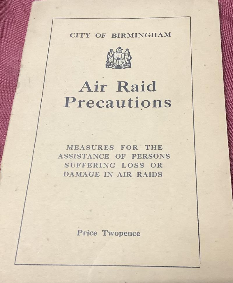 WWII ARP BOOKLET