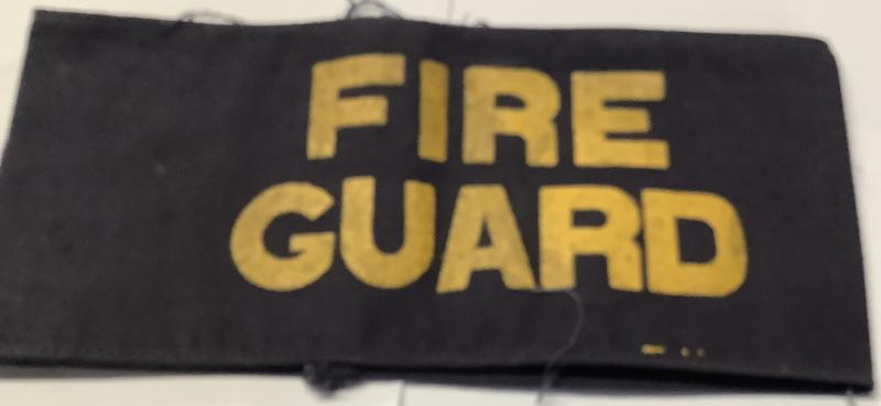 WWII FIREGUARD ARMBAND