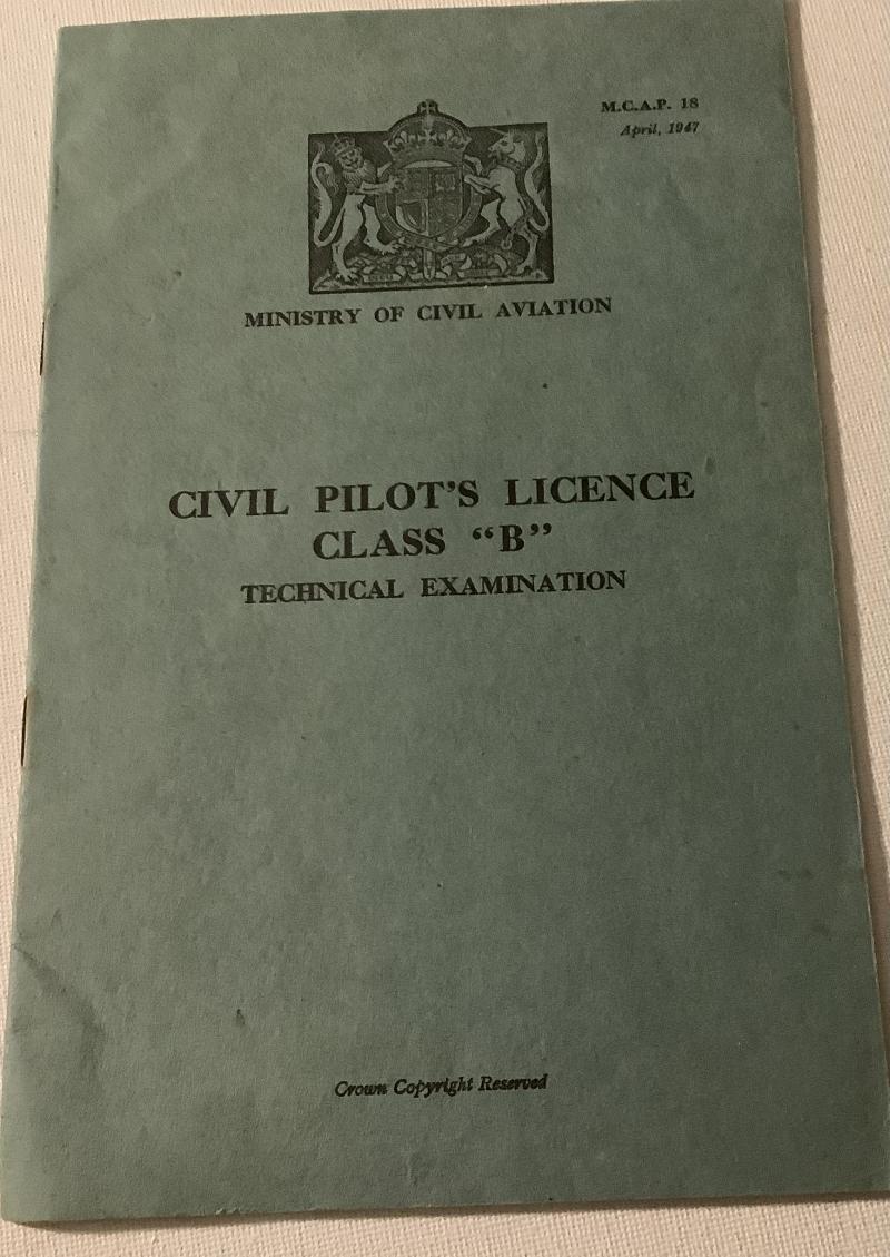CIVIL PILOTS LICENCE BOOKLET