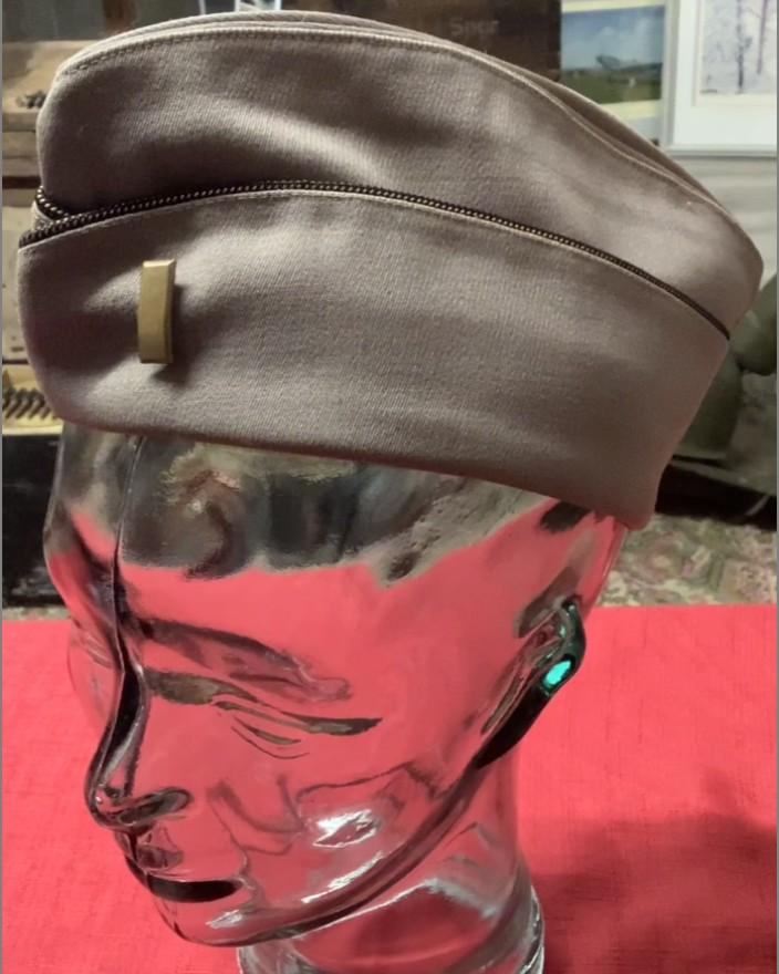 WWII USAAF OFFICERS PINK OVERSEAS CAP