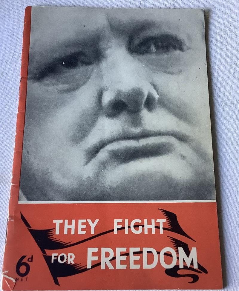 WINSTON CHURCHILL THEY FIGHT FOR FREEDOM BOOKLET