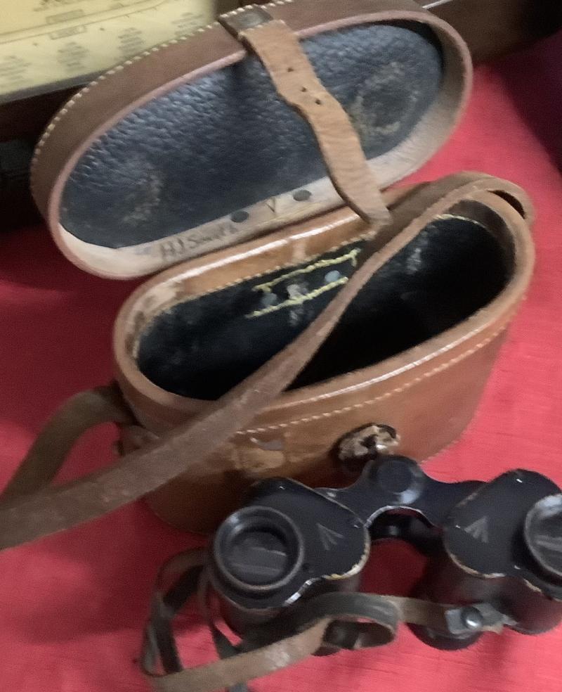 WWI CASED BINOCULARS
